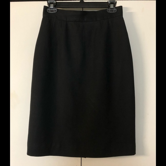 Vintage Barry Bricken Mark Shale Skirt 10 Linen Wool Pencil - Picture 8 of 11